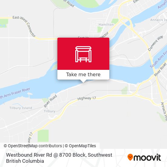Westbound River Rd @ 8700 Block plan