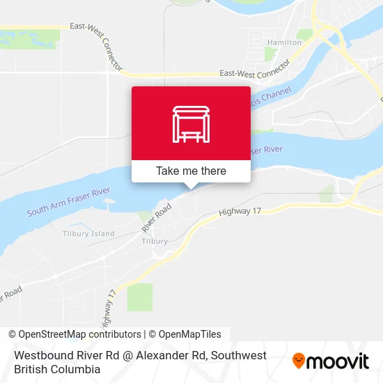 Westbound River Rd @ Alexander Rd map