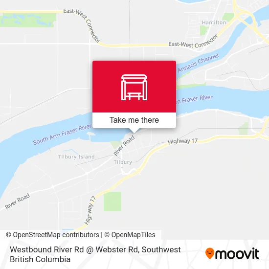 Westbound River Rd @ Webster Rd map