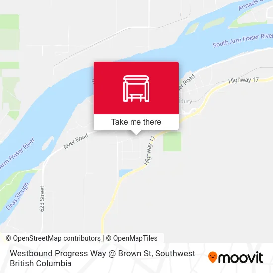 Westbound Progress Way @ Brown St map