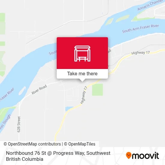 Northbound 76 St @ Progress Way map