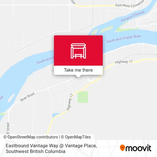 Eastbound Vantage Way @ Vantage Place map