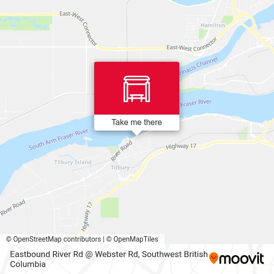 Eastbound River Rd @ Webster Rd map