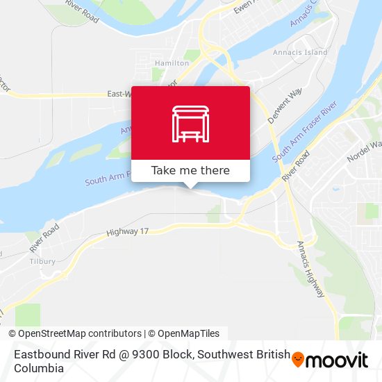 Eastbound River Rd @ 9300 Block plan