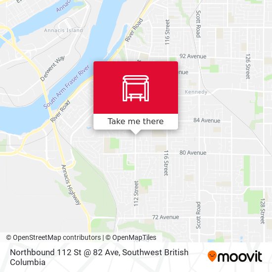 Northbound 112 St @ 82 Ave map