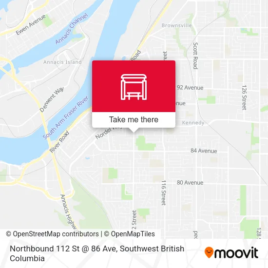 Northbound 112 St @ 86 Ave plan
