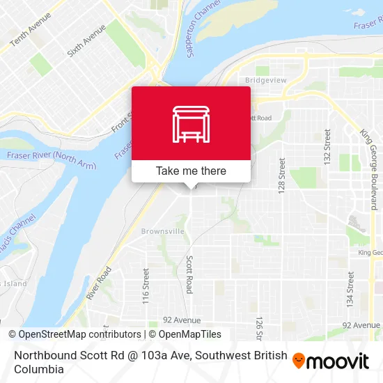 Northbound Scott Rd @ 103a Ave map