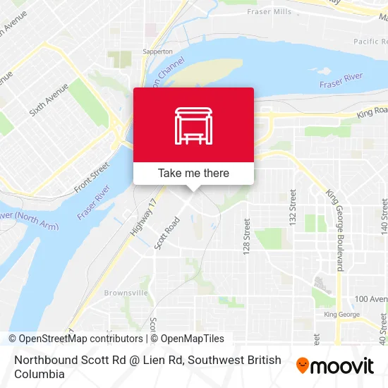 Northbound Scott Rd @ Lien Rd map
