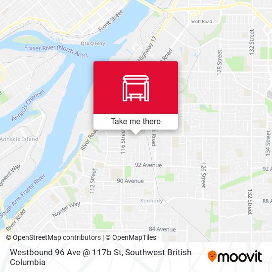 Westbound 96 Ave @ 117b St plan