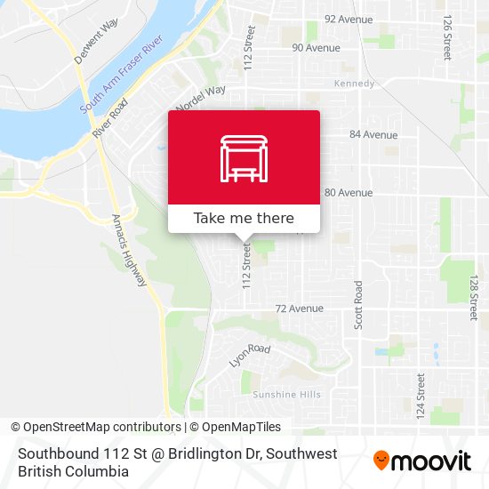 Southbound 112 St @ Bridlington Dr map