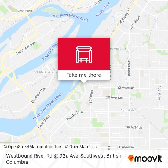 Westbound River Rd @ 92a Ave plan