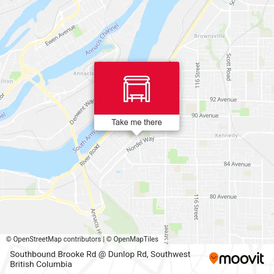 Southbound Brooke Rd @ Dunlop Rd plan