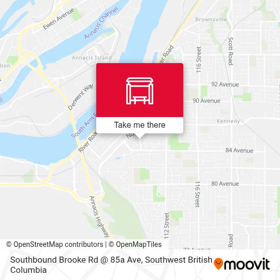 Southbound Brooke Rd @ 85a Ave map