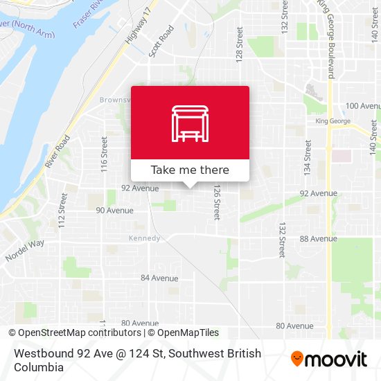 Westbound 92 Ave @ 124 St plan