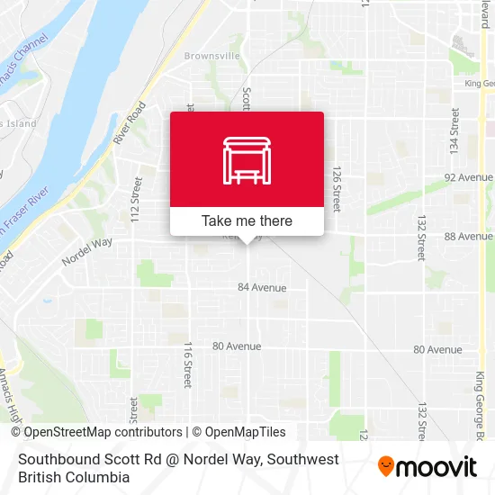 Southbound Scott Rd @ Nordel Way map