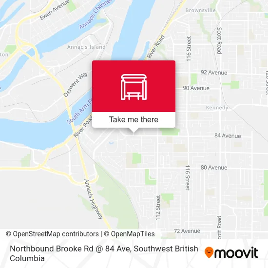 Northbound Brooke Rd @ 84 Ave map