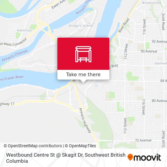 Westbound Centre St @ Skagit Dr plan