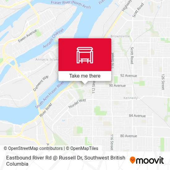 Eastbound River Rd @ Russell Dr map