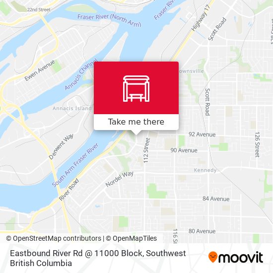 Eastbound River Rd @ 11000 Block plan