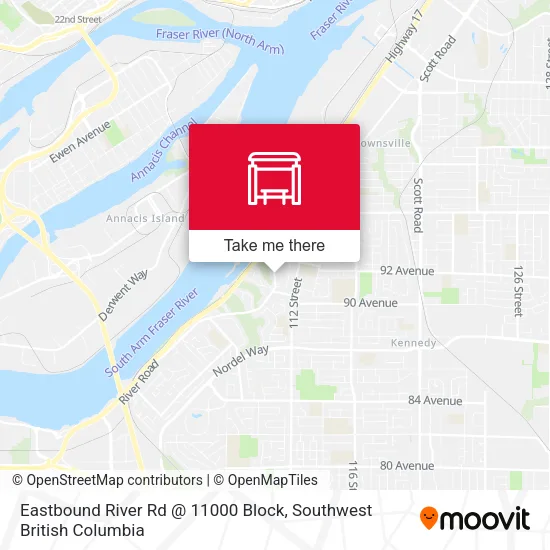 Eastbound River Rd @ 11000 Block plan