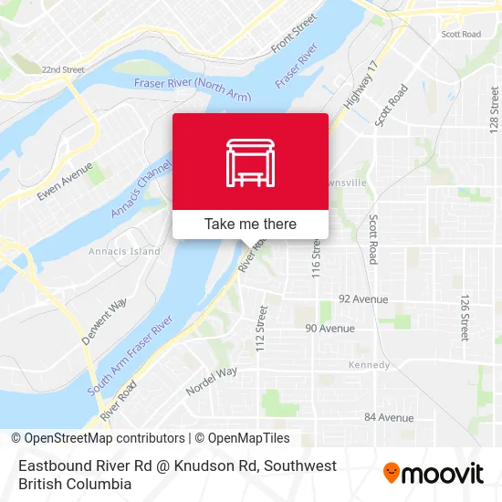 Eastbound River Rd @ Knudson Rd map