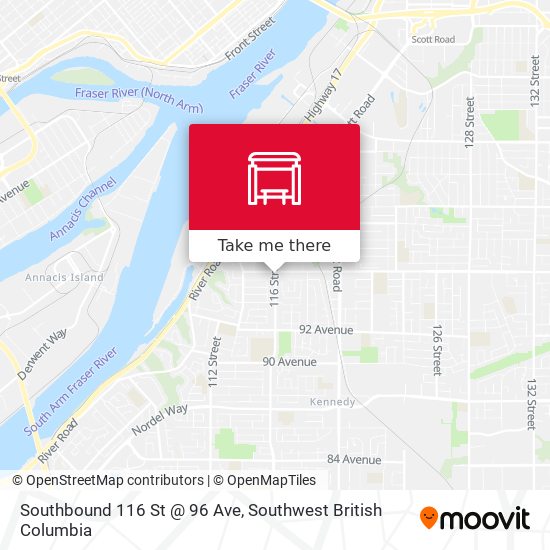 Southbound 116 St @ 96 Ave plan
