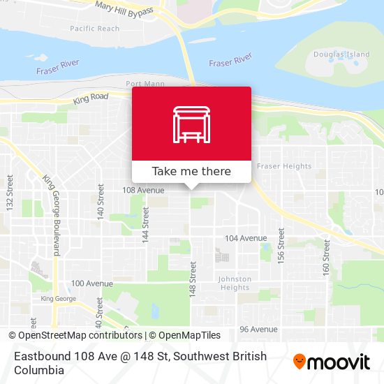 Eastbound 108 Ave @ 148 St map
