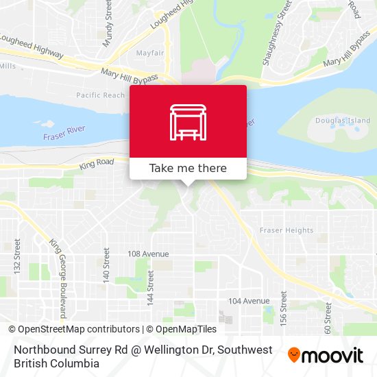 Northbound Surrey Rd @ Wellington Dr map