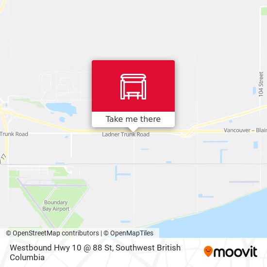 Westbound Hwy 10 @ 88 St map