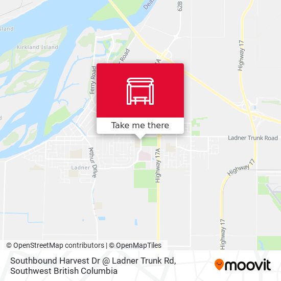 Southbound Harvest Dr @ Ladner Trunk Rd map