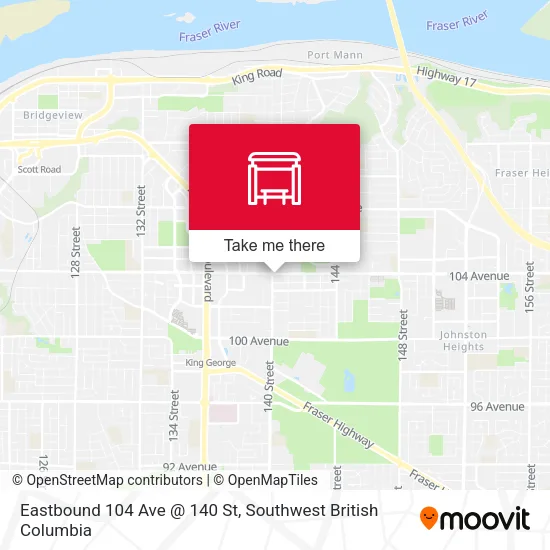 Eastbound 104 Ave @ 140 St plan