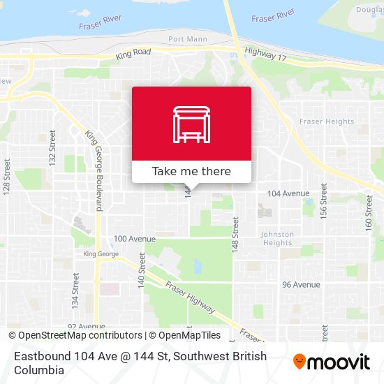 Eastbound 104 Ave @ 144 St plan