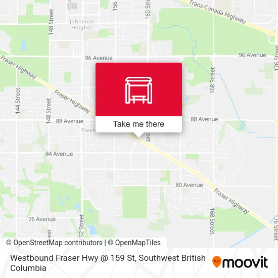 Westbound Fraser Hwy @ 159 St plan
