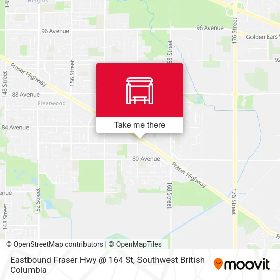 Eastbound Fraser Hwy @ 164 St plan