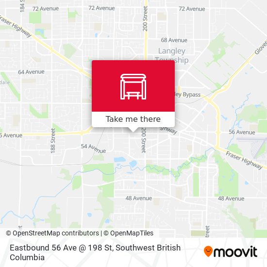 Eastbound 56 Ave @ 198 St map