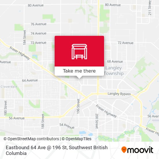 Eastbound 64 Ave @ 196 St plan