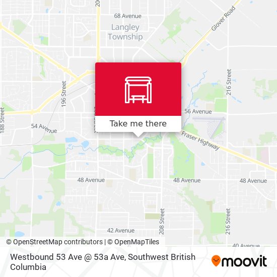 Westbound 53 Ave @ 53a Ave plan