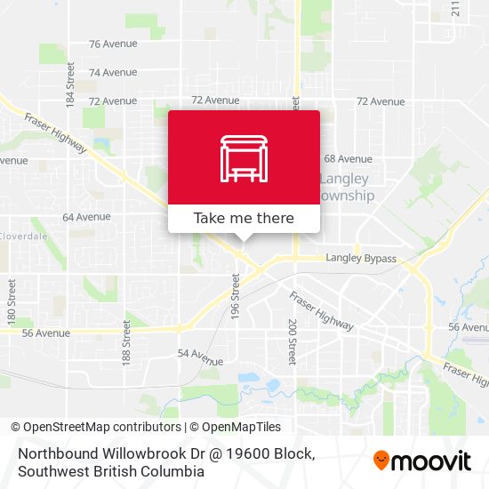 Northbound Willowbrook Dr @ 19600 Block map