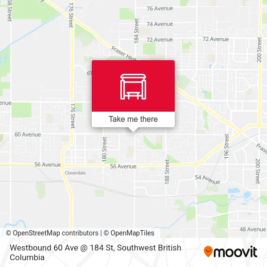 Westbound 60 Ave @ 184 St plan