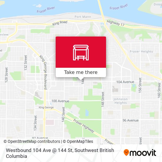 Westbound 104 Ave @ 144 St plan
