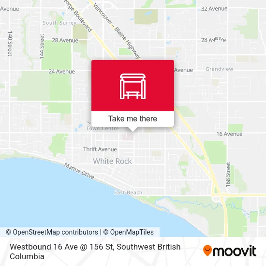 Westbound 16 Ave @ 156 St plan