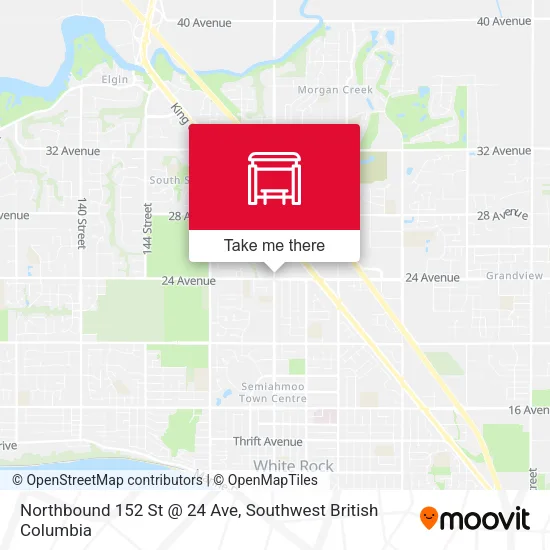 Northbound 152 St @ 24 Ave map
