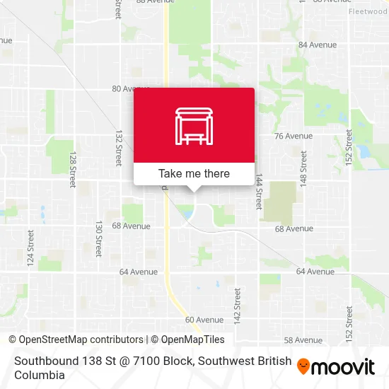 Southbound 138 St @ 7100 Block map