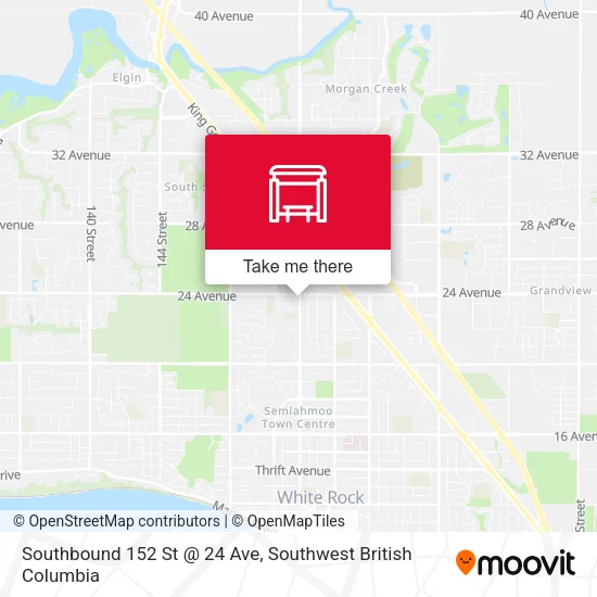 Southbound 152 St @ 24 Ave map
