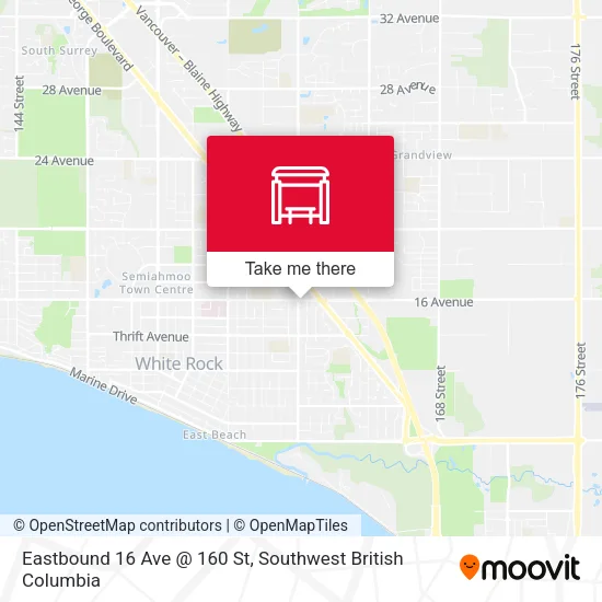 Eastbound 16 Ave @ 160 St plan