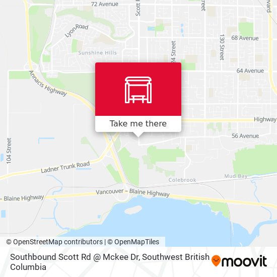 Southbound Scott Rd @ Mckee Dr map