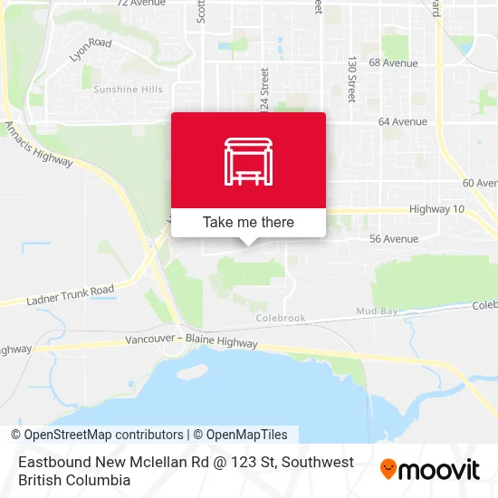 Eastbound New Mclellan Rd @ 123 St map