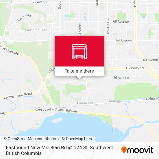 Eastbound New Mclellan Rd @ 124 St map