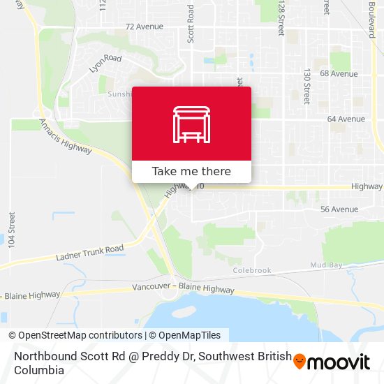 Northbound Scott Rd @ Preddy Dr map