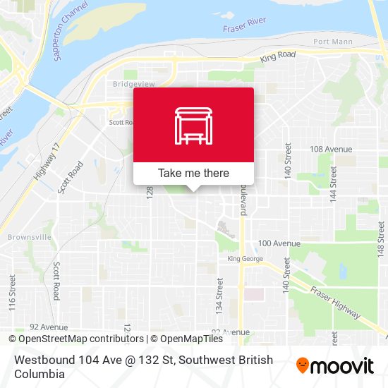 Westbound 104 Ave @ 132 St plan